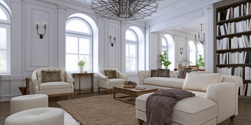 High-End Residential Construction London detail—bespoke joinery and meticulous interior finishes in a Kensington luxury apartment.